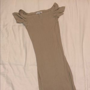 James Perse Bodycon Dress in Tan